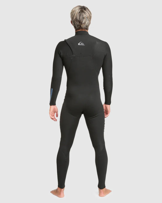QUIKSILVER Mens 3/2mm Highline Chest Zip Wetsuit BLACK / MT (NEW)