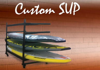 Mobile SUP Board Rak - On Wheels (Custom 3-6 Levels)